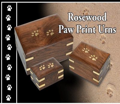 Rosewood urn